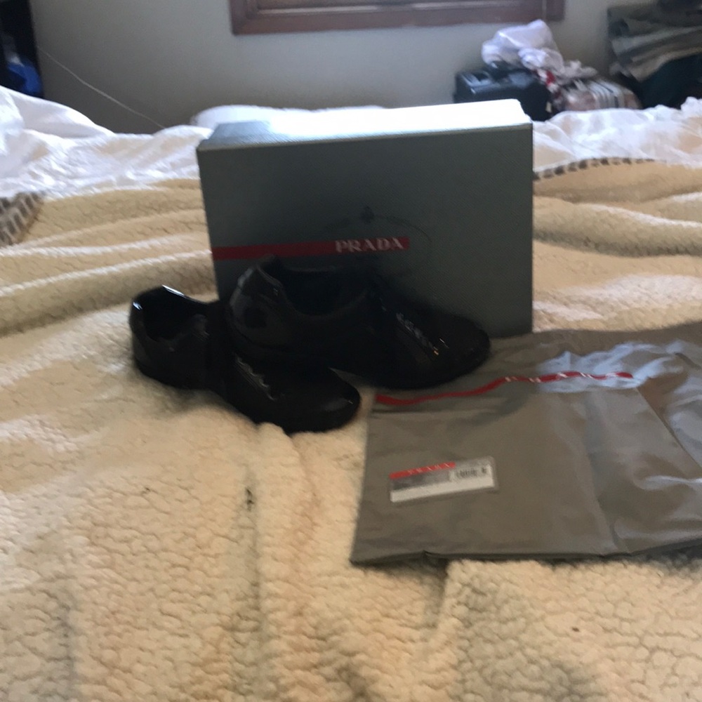 Prada black sneakers (Calzature Donna)